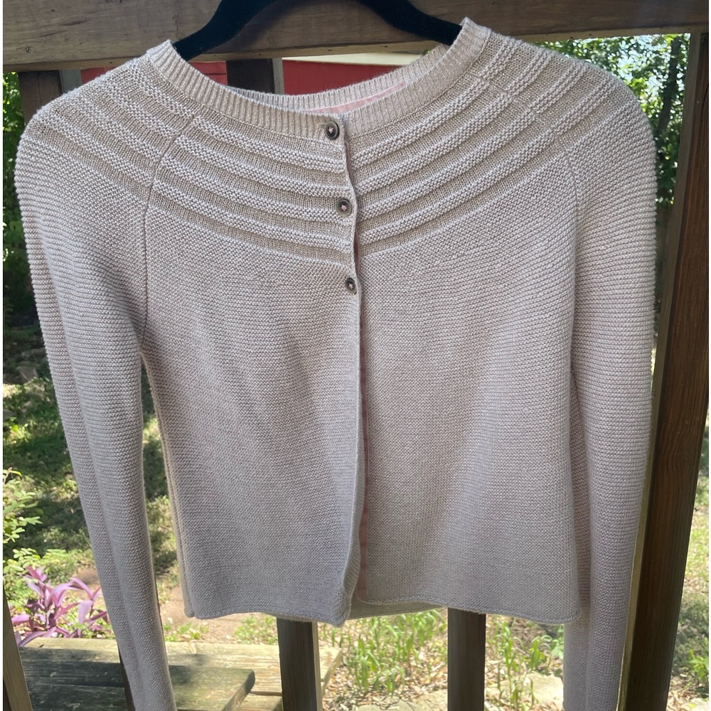 Mini Boden Cardigan with gold threading Size 9-10Y